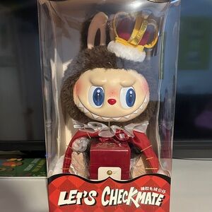 Let's Checkmate Doll with Crown - Brown and Red